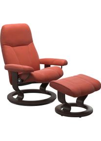 Relaxsessel stressless "Consul", braun (henna), B:76cm H:100cm T:71cm, Leder BATICK: BATICK ist ein leicht korrigiertes, durchgef&auml;rbtes und genarbtes M&ouml;belleder, bei dem die meisten Unebenheiten und Spuren in der Regel entfernt wurden.;Leder PALOMA: PALOMA ist ein durchgef&auml;rbtes Semianilin-M&ouml;belleder mit nat&uuml;rlicher Narbung.;ROHLEDER Stoff Q2 FARON: Ein fester zuverl&auml;ssiger Boucl&eacute; mit einem strukt