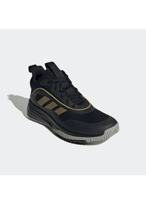 Basketballschuh adidas Sportswear "OWN THE GAME 3", Herren, Gr. 40, schwarz (core schwarz, gold metallic, mgh solid grau), Synthetik, Textil, Schuhe Basketballschuh