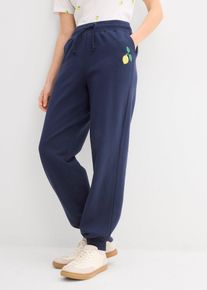 bonprix Spodnie dresowe z czystej bawełny, niebieski, 36/38
