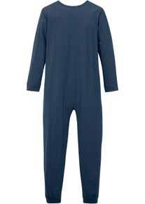 bonprix Pijama tip salopetă din bumbac organic 100%, albastru, 140/146