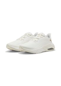 Sneaker Puma "X-CELL NOVA CAT SL WNS", Damen, Gr. 38, wei&szlig; (warm wei&szlig;, Puma gold), Synthetik, Schuhe Sneaker, federleichtes Design, reaktionsf&auml;hige D&auml;mpfung