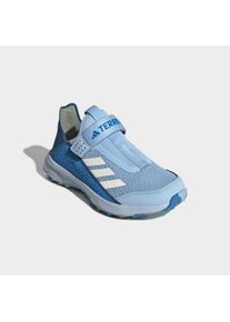 Wanderschuh adidas terrex "VOYAGER 21 SLIP-ON TRAVEL", Jungen, Gr. 36, glow blau, sanftes wei&szlig;, ray blau, Synthetik, Textil, Schuhe Wanderschuh, f&uuml;r Kinder & Jugendliche