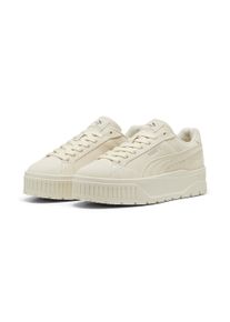 Sneaker Puma "KARMEN II", Damen, Gr. 36, wei&szlig; (alpine snow, alpine snow), Leder, Schuhe Sneaker, mit markanter Plateausohle, robuste Gummilaufsohle, Topseller