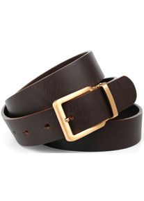 Lederg&uuml;rtel Anthoni Crown, Damen, Gr. 90, braun, Leder, unifarben, G&uuml;rtel Lederg&uuml;rtel, in 4 cm breit f&uuml;r den Casual-Look