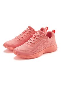 Sneaker ELBSAND "Freizeitschuh, Halbschuh, Turnschuh", M&auml;dchen, Gr. 40, orange (peach), Obermaterial: 70% Textilmaterial, 30% Lederimitat. Decksohle: 100% Textilmaterial. Futter: 100% Textilmaterial. Laufsohle: 100% Synthetik, unifarben, Schuhe Sneaker, mit elastischen B&auml;ndern f&uuml;r schnelles Reinschl&uuml;pfen, Unisex VEGAN