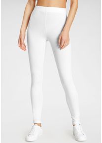 Leggings Flashlights, Damen, Gr. 50, N-Gr, wei&szlig;, Obermaterial: 95% Baumwolle, 5% Elasthan, Basic, eng lang, Hosen Leggings, Figurbetont, Topseller