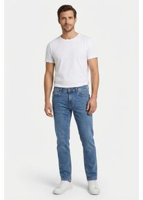 Slim-fit-Jeans BOSS Orange "DELAWARE BO", Herren, Gr. 36, L&auml;nge 32, turquoise, aqua440, Denim/Jeans, Obermaterial: 99% Baumwolle, 1% Elasthan, unifarben, slim fit, Jeans Slim-fit-Jeans, mit BOSS Leder-Badge