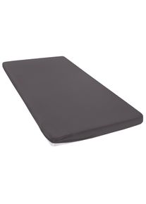 Spannbettlaken OTTO HOME "Topper Basic, in Gr. 90x200, 140x200 oder 180x200 cm", anthrazit, B:120cm L:200cm, Microfaser-Jersey, Obermaterial: 100% Polyester, Bettlaken, Spannbettlaken, Baumwolle, Matratzen bis 8 cm H&ouml;he, Bettlaken, Spannbetttuch, Laken