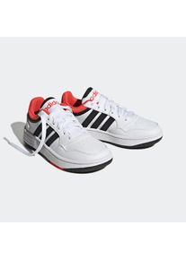Sneaker adidas Sportswear "HOOPS", M&auml;dchen, Gr. 29, bunt (cloud wei&szlig;, core schwarz, bright rot), Synthetik, Textil, Schuhe Sneaker, f&uuml;r Jugendliche