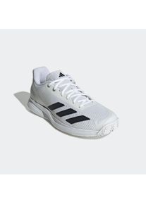 Tennisschuh adidas Performance "COURTFLASH SPEED 2", Herren, Gr. 44,5, schwarz-wei&szlig; (cloud wei&szlig;, ftwr wei&szlig;, core schwarz), Synthetik, Textil, Schuhe Tennisschuh, f&uuml;r Hartcourt, All-Court