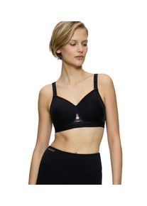 Sport-BH triaction by Triumph "Triaction Gravity Lite P EX", Damen, Gr. 80, Cup C, schwarz, Single Jersey, Obermaterial: 47% Polyester, 33% Polyamid, 20% Elasthan, kontrastfarbene Details, leicht gl&auml;nzend, unifarben, k&ouml;rpernah, BHs Sport-BH, atmungsaktiv und extremer Halt