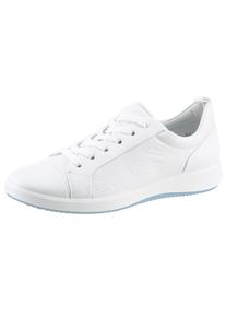 Sneaker Ara "ROMA", Damen, Gr. 5,5 (38,5), atmungsaktiv, wei&szlig;, Glattleder, unifarben, Schuhe Sneaker, Freizeitschuh, Halbschuh, Schn&uuml;rschuh mit High Soft Fu&szlig;bett, G-Weite