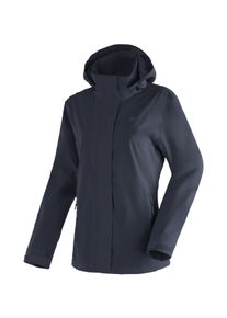 Regenjacke Maier Sports "Metor rec W", Damen, Gr. 54, dunkelblau, 100% Polyester, Jacken Regenjacke, Damen Jacke mit Kapuze, Windjacke wasserdicht atmungsaktiv, Reg. Fit