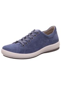 Sneaker Legero "TANARO 5.0", Damen, Gr. 44, blau (indacox (blau)), Veloursleder, unifarben, Schuhe Sneaker, Freizeitschuh, Halbschuh, Schn&uuml;rschuh mit softem Schaftabschluss