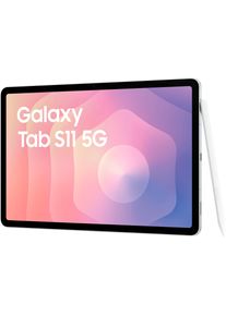 Samsung Tablet "Galaxy Tab S11", Energieeffizienz: G, silber, 512 GB,mit eSIM, Tablets_EBookReader, Tablet