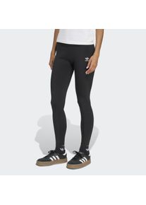 Leggings adidas originals "ESS LEGGINGS", Damen, Gr. L, N-Gr, schwarz (schwarz, normal, gr.), Jersey, Obermaterial: 79% Polyester, 21% Elasthan, Hosen Leggings