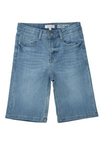 Jeansbermudas STACCATO, Jungen, Gr. 176, N-Gr, blau (light blau), Denim/Jeans, Obermaterial: 80% Baumwolle, 19% Polyester, 1% Elasthan, unifarben, schmal knielang, Jeans Jeansbermudas, im 5-Pocket-Form