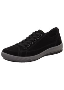 Sneaker Legero "TANARO 5.0", Damen, Gr. 38, schwarz (schwarz (schwarz)), Veloursleder, unifarben, Schuhe Sneaker, Freizeitschuh, Halbschuh, Schn&uuml;rschuh mit softem Schaftabschluss