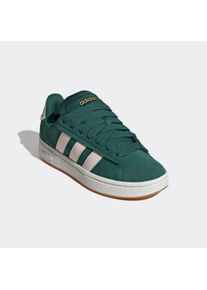 Sneaker adidas Sportswear "GRAND COURT ALPHA", Damen, Gr. 40,5, gr&uuml;n (collegiate gr&uuml;n, wonder quartz, linen gr&uuml;n), Leder, Textil, Schuhe Sneaker, inspiriert vom Design des adidas campus 00