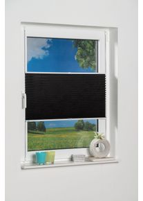 Plissee K-home "Klemmfix Pisa" Gr. 3, grau (anthrazit), B:60cm H:130cm, Obermaterial: 100% Polyester, Plissees, Plissee, Crushed-Optik, Topseller