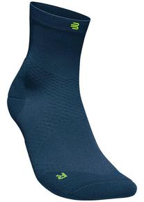 Sportsocken Bauerfeind "Run Ultralight Mid Cut Socks", Herren, Gr. 44-46, blau (navy), Obermaterial: 57% Baumwolle, 41% Polyester, 2% Elasthan, Socken Sportsocken