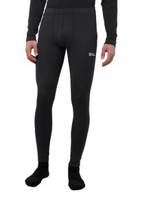 Thermoleggings Jack Wolfskin "INFINITE WARM PANTS M", Herren, Gr. L (52), Normalgr&ouml;&szlig;en, schwarz, Obermaterial: 92% Polyester, 8% sonstige Fasern, Hosen Thermoleggings