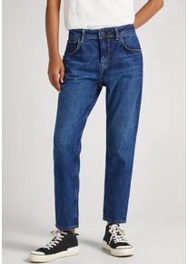 Boyfriend-Jeans Pepe Jeans "VIOLET", Damen, Gr. 29, L-Gr, blau (medium schwarz long), Denim/Jeans, Obermaterial: 99% Baumwolle, 1% Elasthan, relaxed fit lang, Jeans Boyfriend-Jeans, im l&auml;ssigen Boyfriend-Style