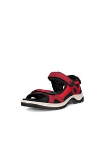 Trekkingsandale Ecco "OFFROAD", Damen, Gr. 43, rot, Nubukleder, Textil, Schuhe Trekkingsandale, Outdoorschuh, Sommerschuh, Freizeitsandale, in sportlicher Optik