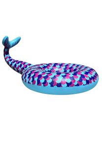 Luftmatratze YEAZ "Schwimmring RING SERIE - MERMAID TAIL", blau (hellblau), Luftmatratzen, Luftmatratze