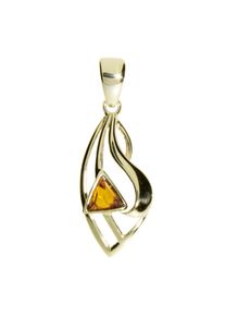 Kettenanh&auml;nger OSTSEE-SCHMUCK "- Sadie 29 mm - Gold 585/000 - Bernstein" Gr. 29, gold (gold 585, goldfarben, gelb), Schmuckanh&auml;nger, Damen, Gelbgold 585, Kettenanh&auml;nger
