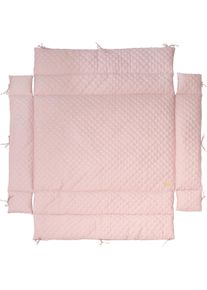 Laufgittereinlage Roba "Style, 4-eckig", bunt (mauve, rosa), Obermaterial: 100% Polyester. F&uuml;llung: 100% Polyester, Bettnestchen, Laufgittereinlage