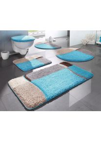 Badematte OTTO HOME "Belio, Badvorleger, Badezimmer Teppich" Gr. 3, blau, H:20mm, Kunstfaser, Badematten, Badematte, Badematte, Badteppich, Badematten auch als 2 tlg. Set erh&auml;ltlich, bunt