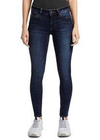 Skinny-fit-Jeans Tom Tailor Denim "JONA", Damen, Gr. 31, L&auml;nge 30, blau (schwarz stone wash denim), Denim/Jeans, Obermaterial: 72% Baumwolle, 27% Polyester, 1% Elasthan, skinny fit lang, Jeans Skinny-fit-Jeans