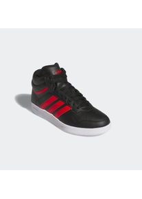 Sneaker adidas Sportswear "HOOPS 4.0 MID", M&auml;dchen, Gr. 40, rot (core schwarz, better scarlet, cloud wei&szlig;), Synthetik, Schuhe Sneaker, f&uuml;r Kinder & Jugendliche
