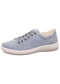 Sneaker Legero "TANARO 5.0", Damen, Gr. 37, blau (aria (blau)), Veloursleder, unifarben, Schuhe Sneaker, Freizeitschuh, Halbschuh, Schn&uuml;rschuh mit softem Schaftabschluss