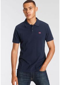Levi's Poloshirt LEVI'S "LE NEW LEVIS HM POLO", Herren, Gr. S, blau (marineblaus), Piqu&eacute;, Obermaterial: 100% Baumwolle, unifarben, normal normal, ohne Ausschnitt, B&uuml;ndchen, Shirts Poloshirt, mit kleinem Batwing-Logo