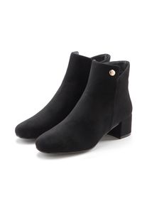 Stiefelette Lascana "Sommerstiefelette", Damen, Gr. 43, schwarz, Obermaterial: 100% Textilmaterial. Decksohle: 100% Textilmaterial. Futter: 100% Textilmaterial. Laufsohle: 100% Synthetik, unifarben, Basic,festlich, Schuhe Stiefelette, mit bequemen Blockabsatz, Ankle Boots, Stiefel VEGAN