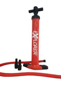 Handpumpe EXPLORER "SUP Doppelhubkolbenpumpe", rot, PumpenB:27,5cm H:62cm, Handpumpe, B:27,5cm H:62cm