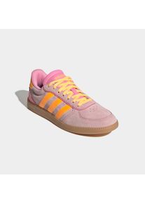Sneaker adidas Sportswear "BREAKNET SLEEK", Damen, Gr. 42,5, bliss pink, lucid tangerine, gum 3, Leder, Synthetik, Schuhe Sneaker