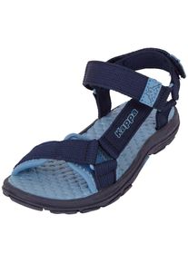 Sandale Kappa, M&auml;dchen, Gr. 32, blau (navy, midblau), Textil, mehrfarbig, Schuhe Sandale, zwei Klettverschl&uuml;sse f&uuml;r optimale Weitenregulierung
