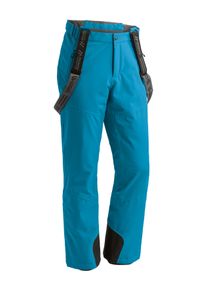 Skihose Maier Sports "Anton 2.1", Herren, Gr. 29, Kurzgr&ouml;&szlig;en, blau (royalblau), 100% Polyester, Hosen Skihose, Herren Schneehose mit Hosentr&auml;gern, wind/wasserdicht, Regular Fit
