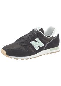 Sneaker New Balance "373", Damen, Gr. 41,5, gr&uuml;n (schwarz, schwarz cement, mosaic gr&uuml;n), Leder, Textil, mehrfarbig, Schuhe Sneaker