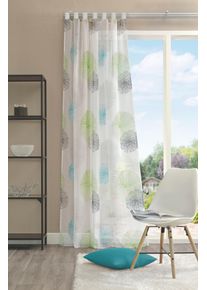 Vorhang Home Wohnideen "RAWLINS" Gr. 1, gr&uuml;n, B:140cm H:145cm, Voile, Polyester, Gardinen, Vorhang