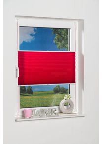 Plissee K-home "Klemmfix Pisa" Gr. 6, pink (fuchsia), B:90cm H:130cm, Obermaterial: 100% Polyester, Plissees, Plissee, Crushed-Optik
