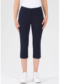 Caprihose Stehmann "Ina", Damen, Gr. 48, N-Gr, blau (marine), Web, Obermaterial: 72% Viskose, 25% Polyamid, 3% Elasthan, 3/4-L&auml;nge, Hosen Caprihose, Sommerhose in Gr&ouml;&szlig;en 32 bis 52