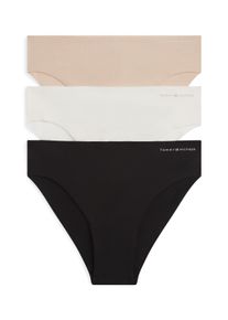 Brasilslip "3P BRAZILIAN", Damen, Gr. M (38), 3 Stk., ivory, misty blush, schwarz, Jersey, Obermaterial: 83% Baumwolle, 17% Elasthan, Tommy Hilfiger Underwear, k&ouml;rpernah, Unterhosen Brasilslip, mit Logodruck, Topseller