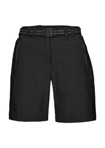 Bermudas Killtec "KOS 19 WMN BRMDS", Damen, Gr. 50, Normalgr&ouml;&szlig;en, schwarz, Obermaterial: 100% Polyester, Hosen Bermudas, wasserabweisend, schnelltrocknend, Stretch-Material, inkl. G&uuml;rtel