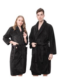 Bademantel HAMMETEX "Bademantel unisex, ultraweicher & flauschiger Fleecemantel" Gr. S, schwarz, L:122cm, Fleece, Hausm&auml;ntel, Bademantel, ideal f&uuml;r Sauna & Spa, Hotelbademantel, Morgenmantel
