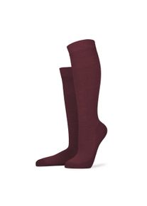 Kniestr&uuml;mpfe Kunert "Kniestrumpf Warm Up", Damen, Gr. 39-42, rot (bordeaux 6820), Obermaterial: 45% Wolle WO. 39% Polyamid PA. 10% Baumwolle CO. 4% Polyacryl PAN. 2% Elasthan EL., Socken Kniestr&uuml;mpfe