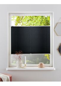 Plissee OTTO HOME "DAHRA - in Crush-Optik" Gr. 12, grau (anthrazit), B:85cm H:130cm, Obermaterial: 100% Polyester, Plissees, Plissee, Fixma&szlig;, Bestseller mit &uuml;ber 5500 4,5-Sterne-Bewertungen, Klemmtr&auml;ger